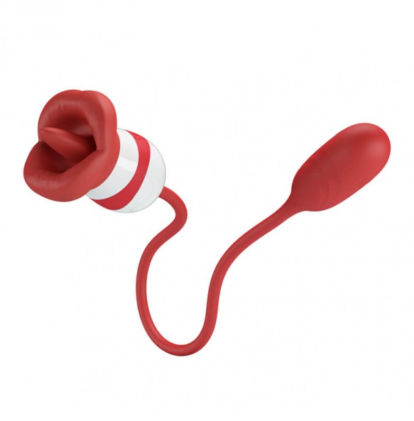 Pretty Love - Aliyah Tongue Licking Vibrator (Chargeable - Red) Pretty Love - Aliyah Tongue Licking Vibrator (Chargeable - Red)